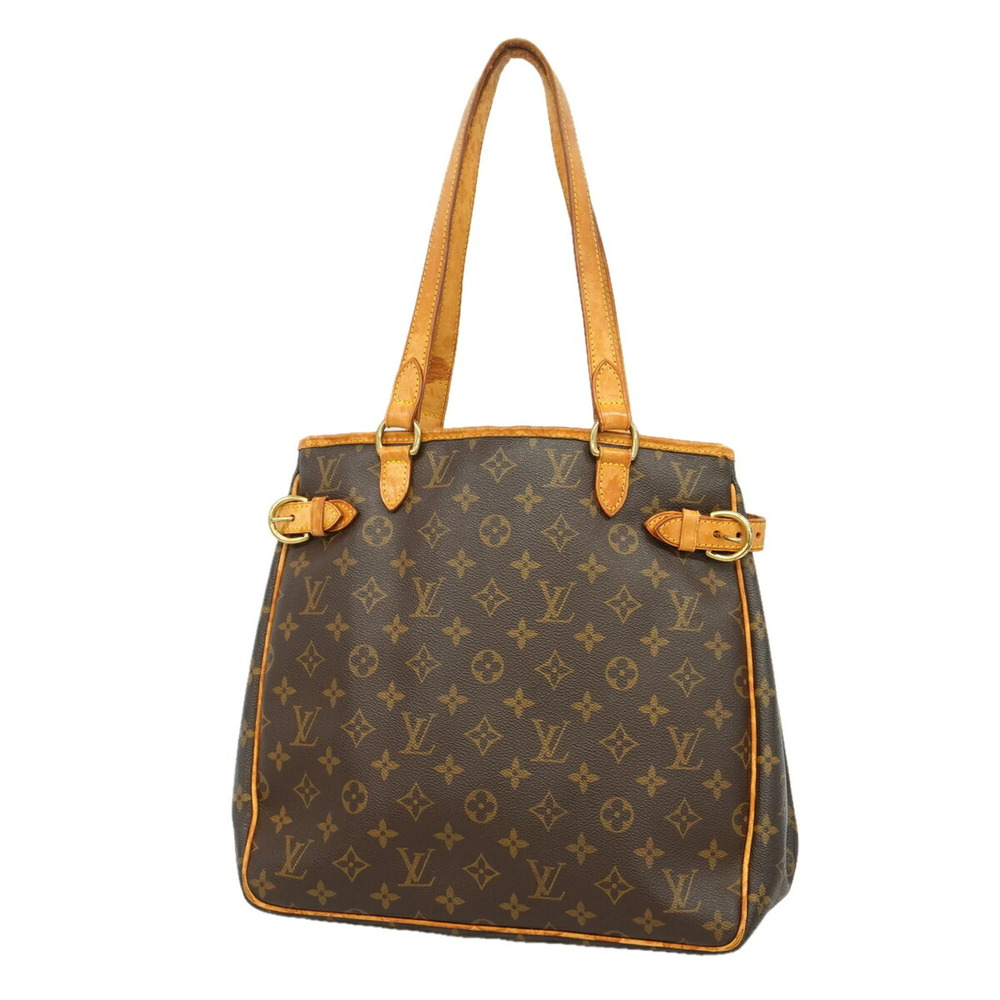 Louis Vuitton Monogram Batignolles Vertical Tote Bag M51153 Brown Women's